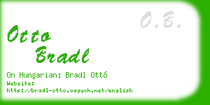 otto bradl business card